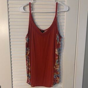Torrid Women's Orange Floral Tank Top